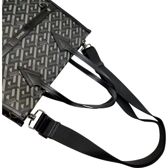 459384BH (X6) Versace Crossbody Bag Black PVC - Picture 3 of 9
